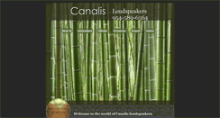 Desktop Screenshot of canalisloudspeakers.com