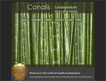 Tablet Screenshot of canalisloudspeakers.com